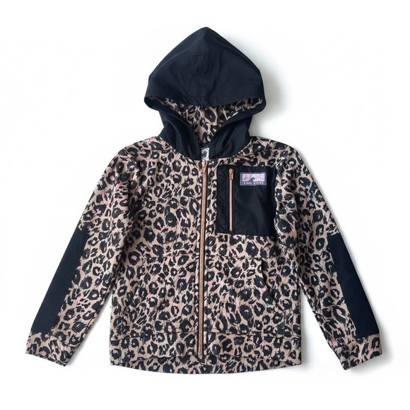 063 Body Glove Black and Leopard Kids Matching Set - Picture 2 of 7